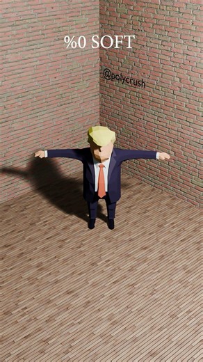 Trump - Blender Soft Body Simulation Test