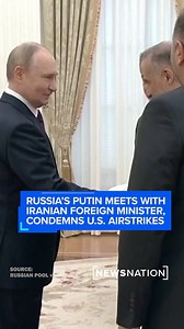 65K views · 409 reactions | Russian President #VladimirPutin on Monday said U.S. airstrikes against Iranian nuclear sites were “unprovoked” and had “no basis and no justification,” while meeting with Iranian Foreign Minister Abbas Araghchi. | NewsNation | Facebook