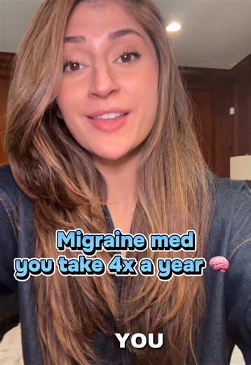 Vyepti (eptinezumab) 💉 🧠 Mechanism of action • CGRP monoclonal antibody • Binds the CGRP ligand and prevents activation of the CGRP receptor involved in migraine pathways 🧠 Common side effects • Nasopharyngitis (cold-like symptoms) • Hypersensitivity reactions • Infusion-related reactions 🧠 Dose & route • IV infusion every 3 months • Two dose options: 100 mg or 300 mg #migraine #neurology #medicine #headache #doctor