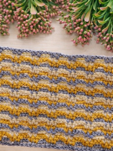 🌼 3-Color Gorgeous Crochet Pattern ✨ Easy and Showy Knitting Pattern | Even Beginners Can Do It!