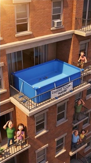 They Turned a Balcony Into a Pool…