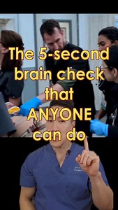 AVPU: The quickest way to check someone's neurologic status 🧠 #medical #doctor #nurse #thepitt #tv | Drjeffyoo