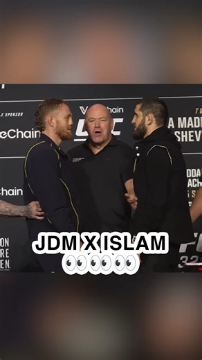 385K views · 4.8K reactions | Jack Della Maddalena did NOT want to break eye contact with Islam Makhachev at the #UFC322 press conference  | MMA Fighting | Facebook