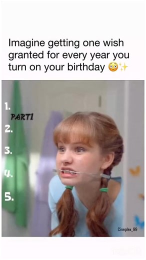 cineplex on Instagram: "How they couldn't understand her 💀 📽16 wishes: A 16-year-old girl prepares a list of 16 wishes for eight years, hoping they will come true on her 16th birthday. A fairy comes to give her 16 candles that make the 16 wishes come true. Her wishes go the wrong way and are permanent when midnight comes. She has one final wish to reverse her previous wishes. 📺watch on: prime video #explorepage #explorepost #funnymemes #memes #memestagram #memesdaily #wholesome #wholesomememe