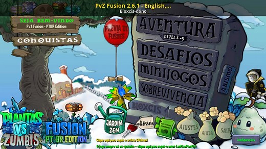 PvZ Fusion 2.6.1 - English, Español & Português Mod for Plants vs. Zombies | PVZ Mods