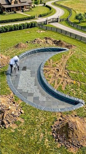 Building a Massive Fish Shaped Koi Swimming Pool