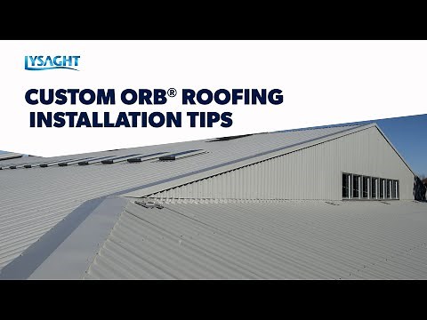 Using LYSAGHT CUSTOM ORB® as roof sheeting