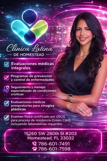 #ClinicaLatinaDeHomestead #SaludParaLaComunidad #examenMedicoUSCIS #AtencionMedicaEnEspanol #Saludmental