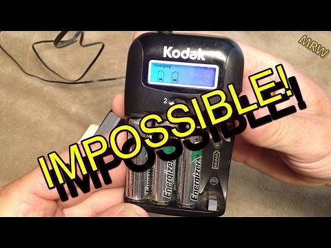 Super easy way to charge 3 AAA batteries at once!