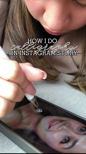 How I do my signature calligraphy on my Bride’s portrait on Instagram. 🖋️📝 If you have been following me on IG, you know I always do this on my brides/clients. 🤎 IG | @makeupbyodessa | Micah Odessa