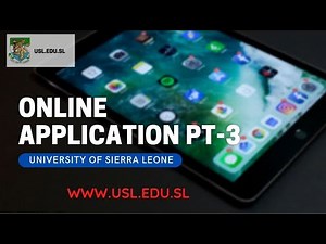USL Online Application Part 3