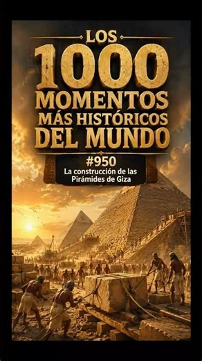 THE 1000 MOST HISTORIC MOMENTS IN THE WORLD #950 The Construction of the Giza Pyramids 🔺
