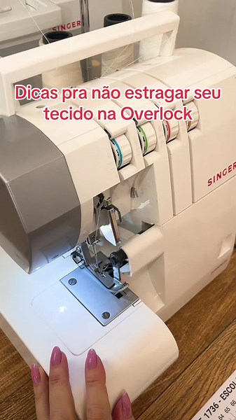 Função da Overlock da Singer para Costura Sem Cortar Tecido
