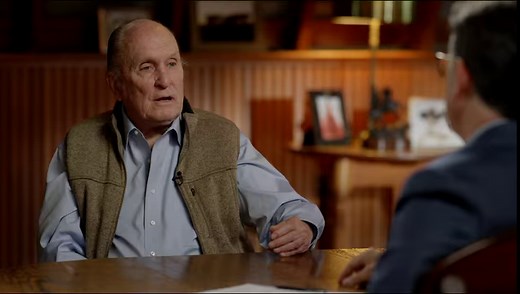 Robert Duvall watches one of his scenes in “Network” and shares his acting process behind that moment in the movie. | The Late Show with Stephen Colbert