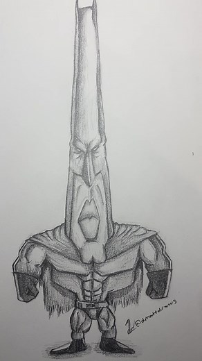 #ArtSketchbook: Proportionate Batman Drawing