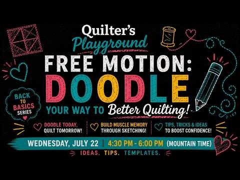How to Design Your Own Free Motion Quilting Patterns | Quilter's Playground