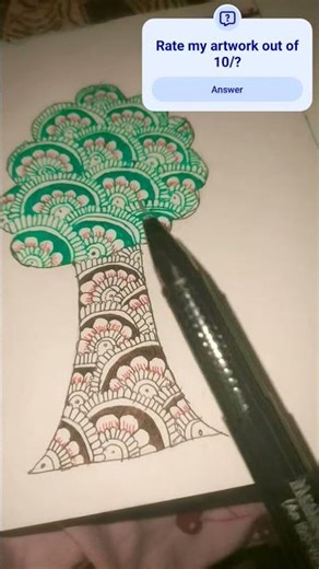 Tree mandala art #art #drawing #easy #mandalaart
