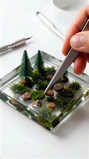 Mini Fores 🌿✨ This Will Blow Your Mind! #art #satisfying #epoxy