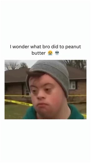 outsidephone on Instagram: "In this reel, a reporter stops a young man on the street for a classic “man-on-the-street” interview about a stolen jar of peanut butter. It’s framed like an old-school local news segment, setting it up as a simple reaction to a small neighborhood crime. The tone flips when the man reveals he’s not worried at all. With a sly grin, he hints that he had already “done stuff” to the peanut butter before it was stolen. The clip ends on his unmistakable smirk, letting the i