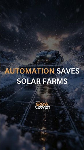 ☀️❄️ Solar Panel Snow Removal: Smart Robot Clears Snow Fast