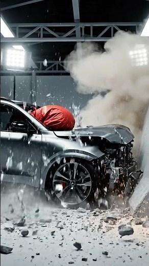 Car Crash Test: Watch The Instant Impact & Airbag Deployment! 💥🚗