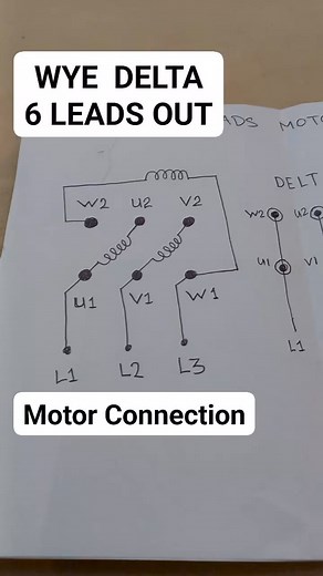 89K views · 1K reactions | Wye Delta Motor 6 leads out terminal box connection #electrician #relay #panelboard #lights #switch #wiring #engineering #outlet #diy #electrical water pump motor control | Electricians Guide | Facebook