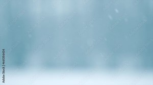 Winter abstract background with snow. Snowfall. Falling snow nature backdrop. Blurred winter backdrop with snow flakes on the wind. Outdoor Christmas scene. Slow motion.