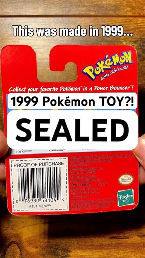 This Pokémon Toy Has Been Sealed Since 1999… #pokemon #pokemontcg #pokemoncommunity #pokemonpulls
