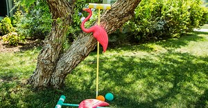 DIY Flamingo Croquet