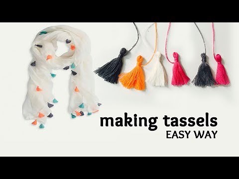 How to make tassels how to attach tassels to a scarf