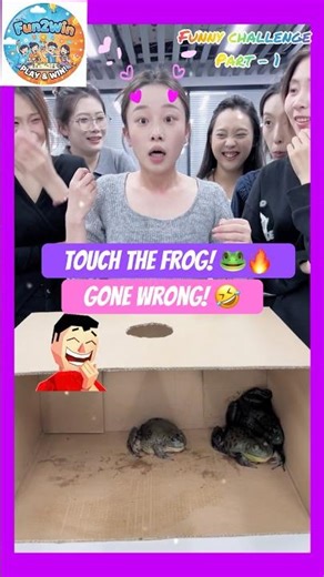 FUNNIEST 🐸🤣 Frog Touching Challenge Ever! 🐸🤣