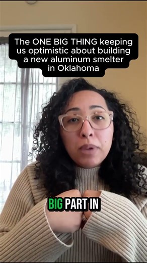 Why were optimistic about a new aluminum smelter in Oklahoma #smelter #aluminum #windpower