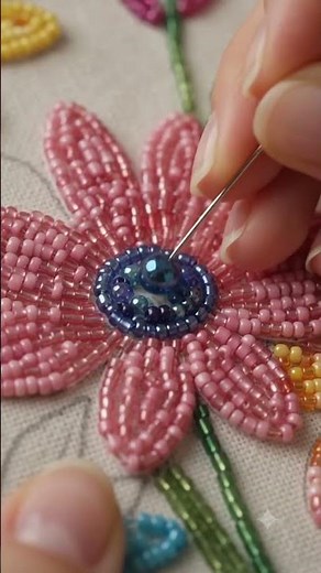 Bead Embroidery Tutorial: How to Create Gorgeous 3D Flower Art Step-by-Step