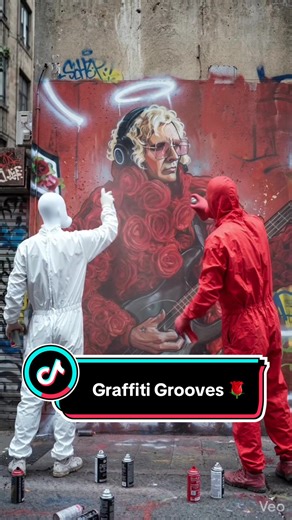 Graffiti Grooves 🌹#Bassplayer #bassguitar #tiktoklive_us #graffitiart #ai (original photo by @Mira ) @Ernie Ball