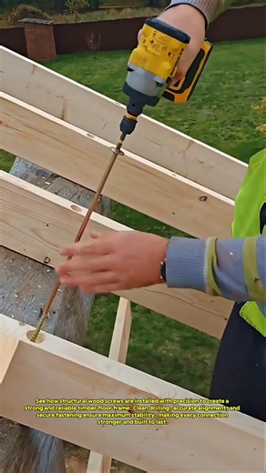 Fast Structural Wood Screws Installation | Strong Timber Floor Framing