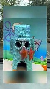 Buat bikini bottom di akuarium?!? #bikinibottom #shorts #spongebob