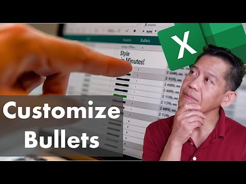 How to Add and Style Bullet Lists in Excel Quickly