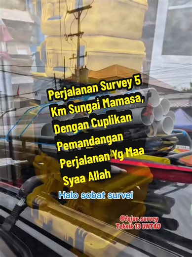 Helo sobat survey... Alhamdulillah kita melanjutkan perjalanan untuk melakukan survey topografi, Batimetri dan dron mapping sungai sepanjang 5 km di Mamasa Sulawesi Barat. Hasil dari kegiatan ini bisa digunakan sebagai data analisis sungai untuk konstruksi. Oke sobat survey semuanya tetap ikuti perjalanan kami 😁 #surveytopografi #ikatansurveyorindonesia #surveyorpalu #surveyorindonesia