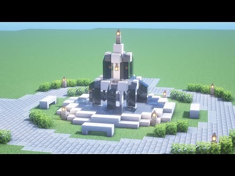 【マインクラフト】簡単！噴水広場の作り方【Minecraft】How to build a easy fountain【マイクラ建築】