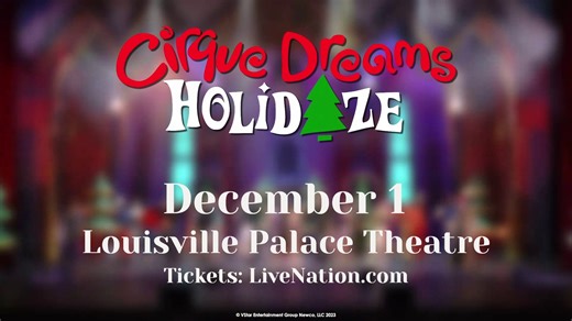 JUST ANNOUNCED🚨 Cirque Dreams Holidaze is coming to Louisville! As the lights dim & the music swells, get ready to have visions of sugarplums dancing in your head as a fantastical cast of holiday storybook characters come to life on stage. ❄️ Cirque Dreams Holidaze 📅 December 1 - Matinee Show at 4pm 🎫 Presale starts Wednesday at 10am (code: CHORD) Tickets on sale Friday at 10am https://livemu.sc/45uzzZu Live Nation Kentucky | Louisville Palace