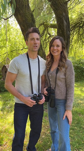 Andrew Walker and Rachel Boston have a special message for all the birdwatchers out there! 🪶❤️ Don't miss as they star in Saturday's all new Adventures in Love & Birding, starting at 8/7c on Hallmark Channel—next day on Hallmark Plus! | Hallmark Channel