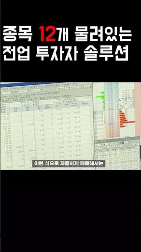 A Solution for a Full-Time Trader Stuck with 12 Stocks #Stocks