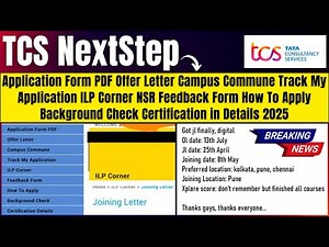 TCS Big New Change All About TCS NextStep Portal in Details | TCS Track My Application Status Update