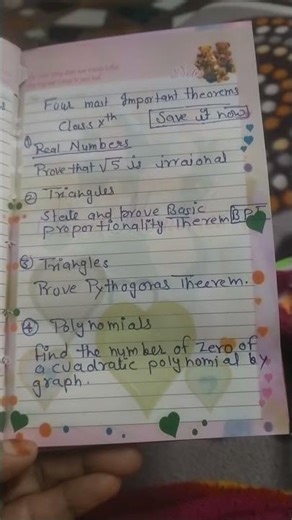 class 10 th maths most important theorems pre board #exam