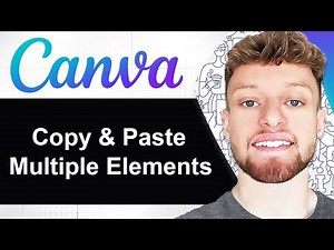 How To Copy and Paste Multiple Elements At Once in Canva (Step By Step)