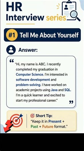 Tell Me About Yourself | HR Interview Answer for Freshers 2026