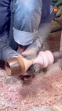 Amazing Wooden Coconut Shell Glass Making Process | Wood Art. #foryou #woodworking #shorts #viral