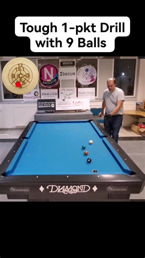 Tough Drill with icueclinic.com graphics added 👌 #skills #power #8ball #billiard #drills | Charles "The Inventor" Lakey