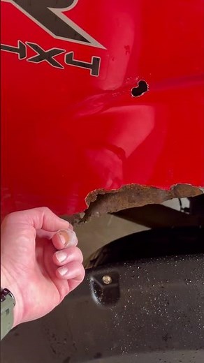Fender flare install on a very rusty F150 fender - gotta pass the Hawaii safety check