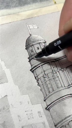 The precision in @jimmywongstudio’s work is something else 😯 Every line, every detail - all drawn using our uni PIN Fineline Drawing Pens. For more architectural brilliance, follow @uniball_uk. | Uni-ball UK